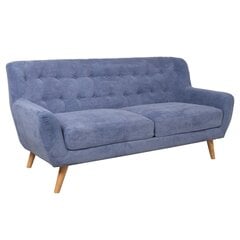Трехместный диван RIHANNA, 185x84x78 см, синий цена и информация | Диваны | pigu.lt