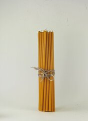 Bičių vaško žvakė Medaus spaslvos 50 vnt 0,8x25 cm kaina ir informacija | Žvakės, Žvakidės | pigu.lt