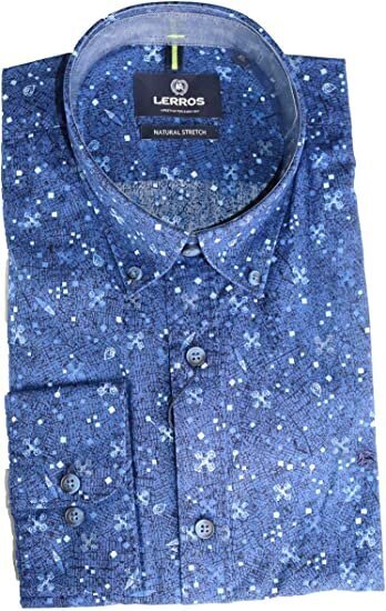 Vyriški marškiniai LERROS 2081140, mėlyni цена и информация | Vyriški marškiniai | pigu.lt