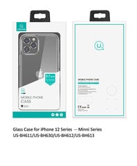 USAMS BH613 iPhone 12 Pro Max stiklinis dėklas, Skaidrus žalias kaina ir informacija | Telefono dėklai | pigu.lt