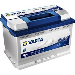 Аккумулятор Varta Blue EFB N70 70Ач 760A цена и информация | Akumuliatoriai | pigu.lt