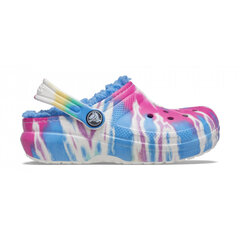 Crocs™ Classic Lined Tie Dye Graphic Clog Kid's 145657 цена и информация | Детские резиновые сабо | pigu.lt