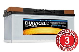 DURACELL Advanced 100Ah 800A 12V аккумулятор цена и информация | Аккумуляторы | pigu.lt