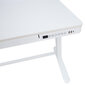 Reguliuojamo aukščio elektrinis stalas Home4You Ergo, 120x60 cm, baltas kaina ir informacija | Kompiuteriniai, rašomieji stalai | pigu.lt