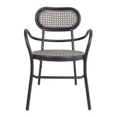 Садовый стул BOLGHERI 56x62xH83см, коричневый / черный цена и информация | Садовые стулья, кресла, пуфы | pigu.lt