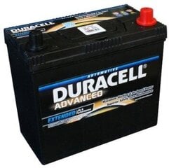 DURACELL Advanced 45Ah 390A 12V аккумулятор цена и информация | Akumuliatoriai | pigu.lt