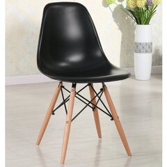Kėdė Aatrium Andre, juoda/ruda kaina ir informacija | Virtuvės ir valgomojo kėdės | pigu.lt
