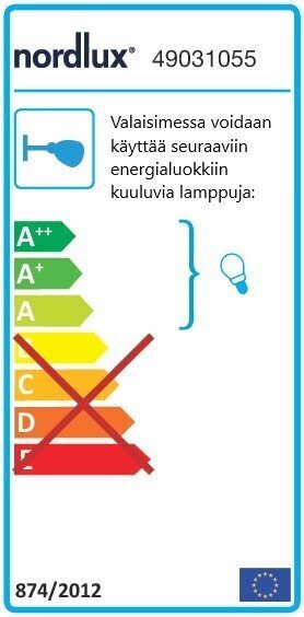 Sieninis šviestuvas Nordlux žalvarinis E27 12,5 W kaina ir informacija | Lauko šviestuvai | pigu.lt