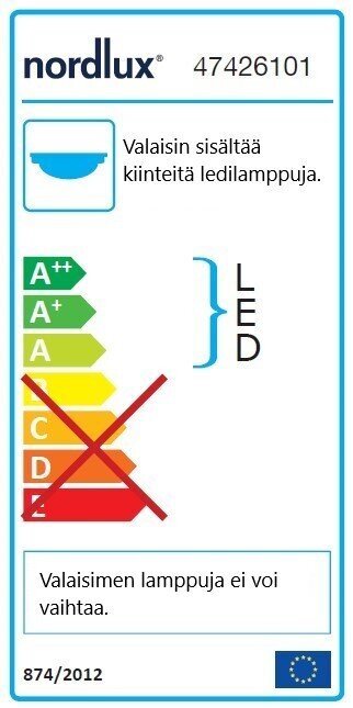 Nordlux įmontuojamas šviestuvas Latona kaina ir informacija | Įmontuojami šviestuvai, LED panelės | pigu.lt