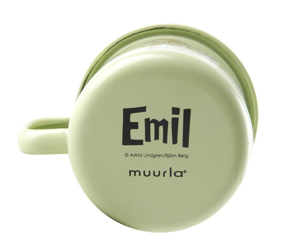 Puodelis emaliuotas Muurla Emil 250 ml Emil & Ida, žalias цена и информация | Taurės, puodeliai, ąsočiai | pigu.lt