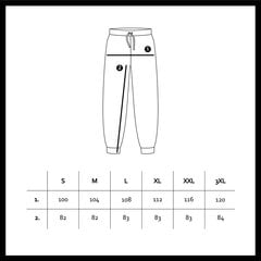 Мужские повседневные брюки Синие, SMA61004 цена и информация | Мужские брюки | pigu.lt