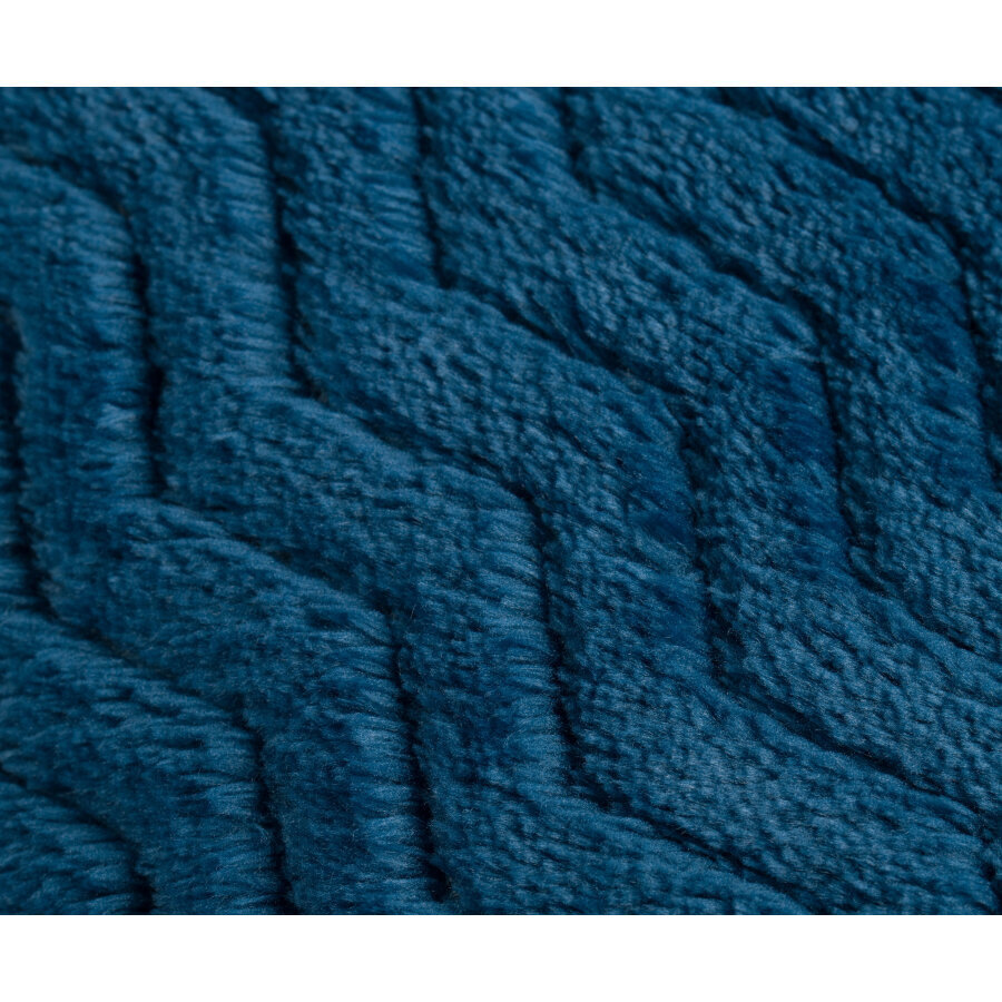 Languotas fliso pledas Gözze Memphis Stola, mėlynas, 100 x 150 cm kaina ir informacija | Lovatiesės ir pledai | pigu.lt