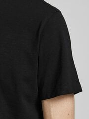 Мужская футболка Jack & Jones 12182498*01, черная 5714924657480 цена и информация | Мужские футболки | pigu.lt