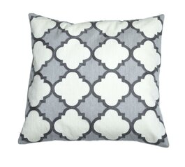 MogiHome dekoratyvinis pagalvės užvalkalas Emira, pilkas, 50 x 50 cm kaina ir informacija | Dekoratyvinės pagalvėlės ir užvalkalai | pigu.lt