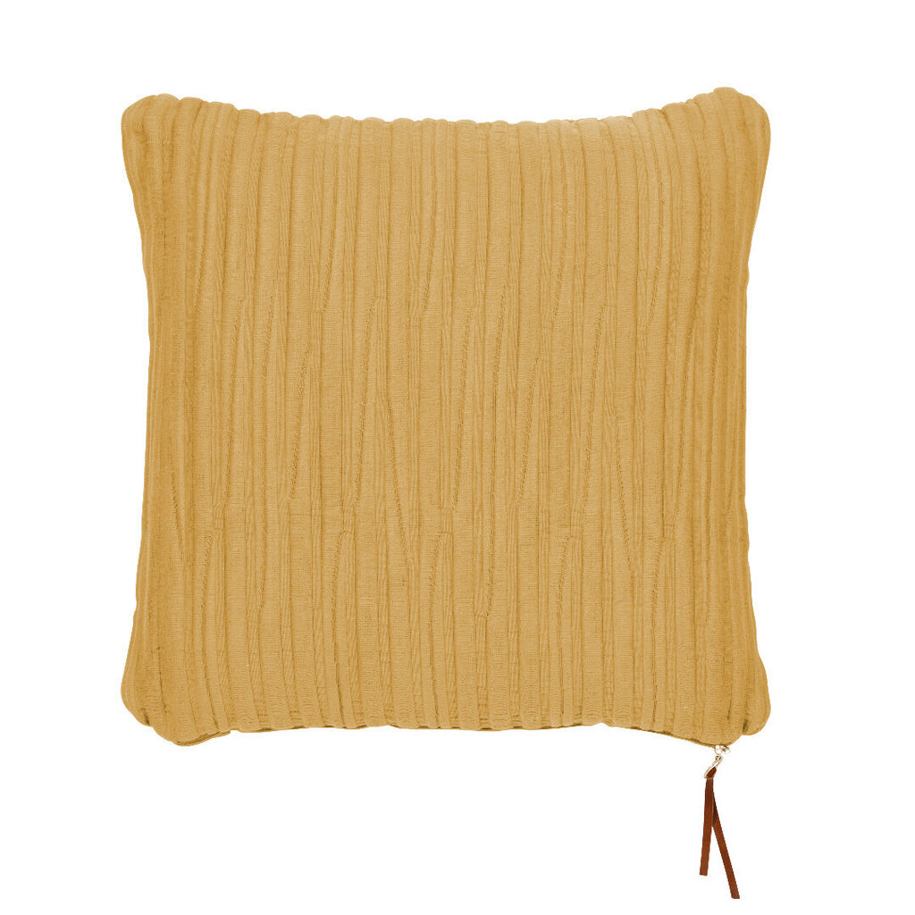 Pagalvės užvalkalas MogiHome Jarami, garstyčių geltona, 45 x 45cm kaina ir informacija | Dekoratyvinės pagalvėlės ir užvalkalai | pigu.lt