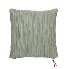 Наволочка MogiHome Jarami, зеленая, 45 x 45 см цена и информация | Декоративные подушки и наволочки | pigu.lt