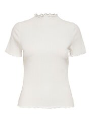 Женский топ ONLY 15224967*01, белый 5715093392677 цена и информация | Женские блузки, рубашки | pigu.lt