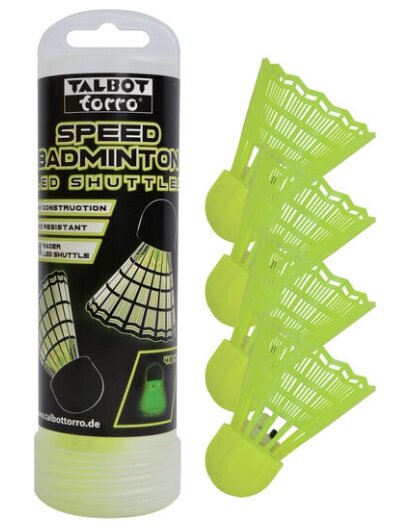 Greitojo badmintono skrajukai LED Shuttles, 4 vnt kaina ir informacija | Badmintonas | pigu.lt
