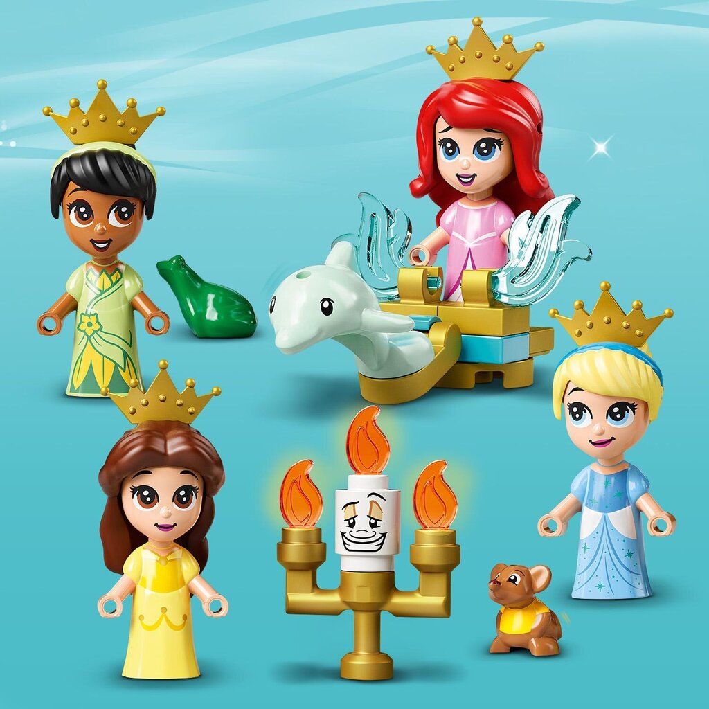 LEGO® 43193 Disney Princess Книга сказочных приключений Ариэль, Белль,  Золушки и Тианы цена | pigu.lt