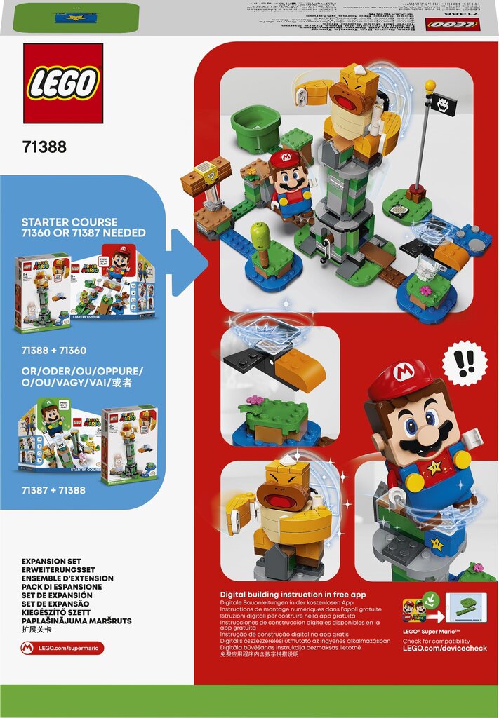 71388 LEGO® Super Mario Boso Sumo Bro virstančio bokšto papildomas rinkinys цена и информация | Konstruktoriai ir kaladėlės | pigu.lt