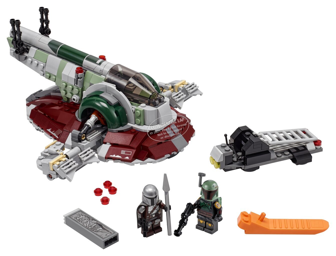 75312 LEGO® Star Wars Boba Fett erdvėlaivis цена и информация | Konstruktoriai ir kaladėlės | pigu.lt