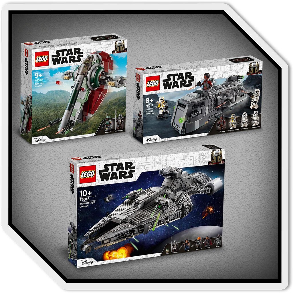 75312 LEGO® Star Wars Boba Fett erdvėlaivis kaina ir informacija | Konstruktoriai ir kaladėlės | pigu.lt