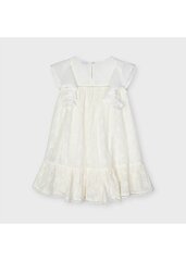 Детское платье Mayoral 3944*42, натурально-белое цена и информация | Платья для девочек | pigu.lt