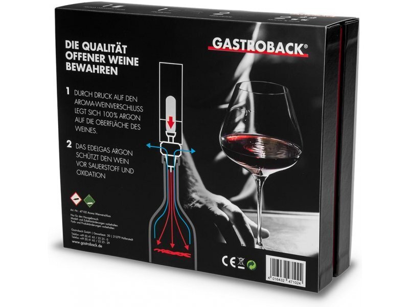 Gastroback vyno konservantas Aroma kaina ir informacija | Virtuvės įrankiai | pigu.lt