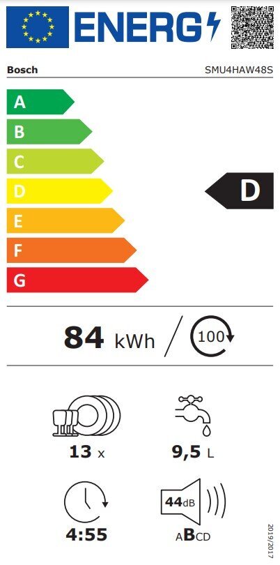 Bosch SMU4HAW48S kaina ir informacija | Indaplovės | pigu.lt