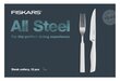 Fiskars stalo įrankių rinkinys All Steel Steak, 12 dalių kaina ir informacija | Stalo įrankiai | pigu.lt