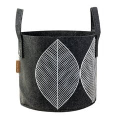 Sandėliavimo krepšelis Muurla Leaf tamsiai pilkas 30L kaina ir informacija | Daiktadėžės | pigu.lt
