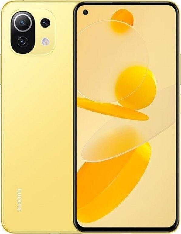 Xiaomi Mi 11 Lite 5G, 8/128 GB, Dual SIM, Citrus Yellow цена и информация | Mobilieji telefonai | pigu.lt