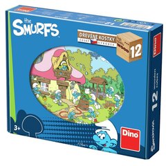 Dino medžio dėlionė Smurf 12 vnt. kaina ir informacija | Dino Virtuvės, buities, apyvokos prekės | pigu.lt