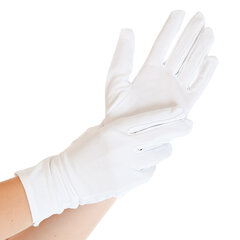 Перчатки нейлоновые SUPERFINE, белые, 12 пар/коробка цена и информация | Pirštinės darbui sode M/25cm | pigu.lt