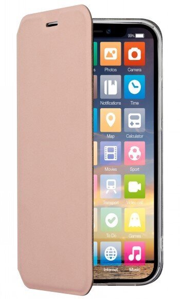 Screenor Clever skirtas Samsung Galaxy A12, rožinė kaina ir informacija | Telefono dėklai | pigu.lt