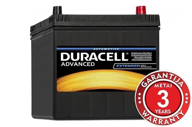 DURACELL Advanced 60Ah 510A 12V akumuliatorius kaina ir informacija | Akumuliatoriai | pigu.lt