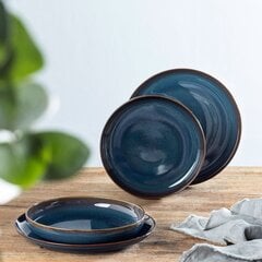 Lėkščių rinkinys Like by Villeroy & Boch, 4 vnt. Crafted Denim kaina ir informacija | Indai, lėkštės, pietų servizai | pigu.lt