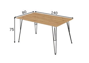 Обеденный стол Tacona, artisan цена и информация | Компьютерные, письменные столы | pigu.lt