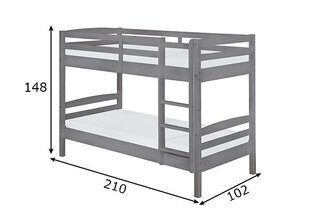 Двухъярусная кровать Lavius 90x200 цена и информация | Кровати | pigu.lt