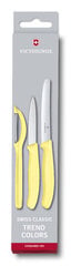 Набор ножей для очистки Victorinox, 3 шт., желтый цена и информация | Ножи и аксессуары для них | pigu.lt