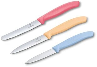 Набор ножей для очистки Victorinox, 3 шт., цветной цена и информация | Ножи и аксессуары для них | pigu.lt