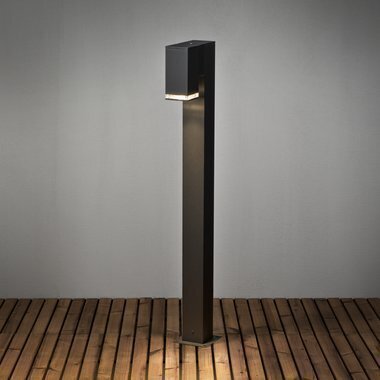 Stulpinis šviestuvas Konstsmide Antares, juodas, GU10, 1m kaina ir informacija | Lauko šviestuvai | pigu.lt