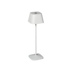 Настольная лампа Konstsmide Capri, квадратная, белая, USB  зарядка, регулируемая цена и информация | Уличные светильники | pigu.lt