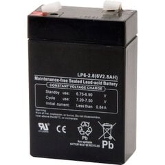 Аккумулятор LP6-2,8 T1 12V 2,8Ah VRLA цена и информация | Akumuliatoriai | pigu.lt