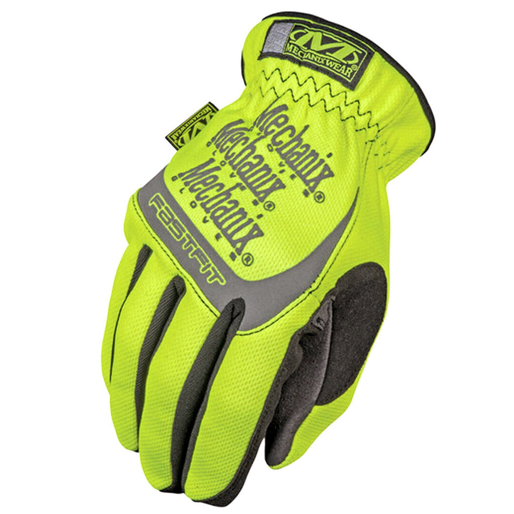 Pirštinės HI-VIZ FAST FIT 91 HiViz, geltona 10 / L kaina ir informacija | Darbo pirštinės | pigu.lt