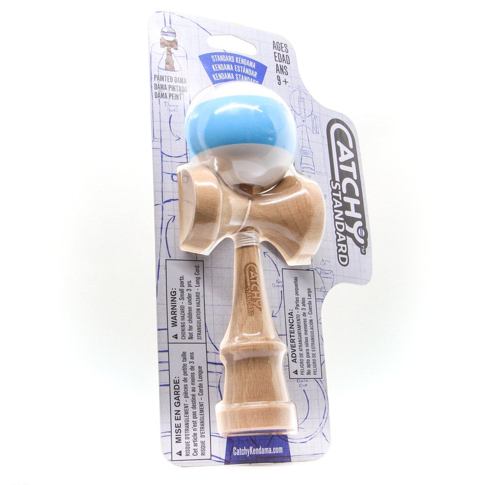 Medinė kendama yoyofactory balta/mėlyna YO51458 kaina ir informacija | Stalo žaidimai, galvosūkiai | pigu.lt