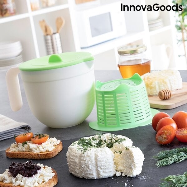 Forma šviežio sūrio gamybai su instrukcija ir receptais Innovagoods цена и информация | Virtuvės įrankiai | pigu.lt