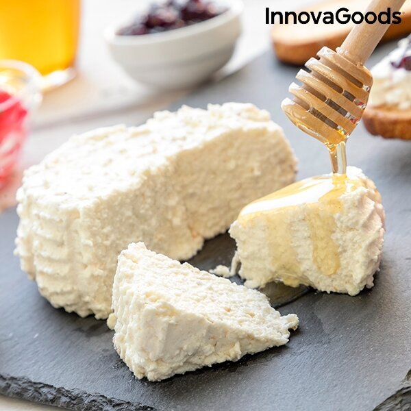 Forma šviežio sūrio gamybai su instrukcija ir receptais Innovagoods цена и информация | Virtuvės įrankiai | pigu.lt