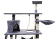 Kačių draskyklė su hamaku Funfit, 140 cm kaina ir informacija | Draskyklės | pigu.lt