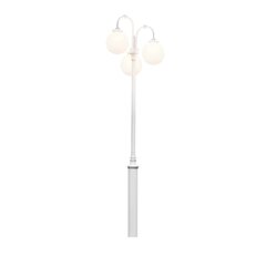 Светильник-столб (уличный светильник) Arcturus Triple, белый цена и информация | Уличные светильники | pigu.lt